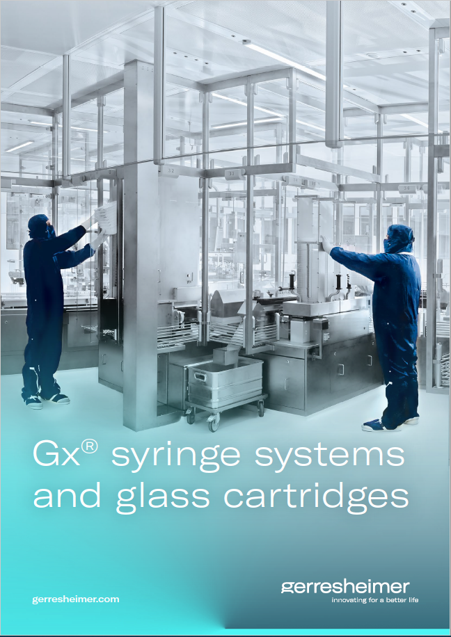 Primary Packaging Glass and Plastic - Gx® prefillable syringes